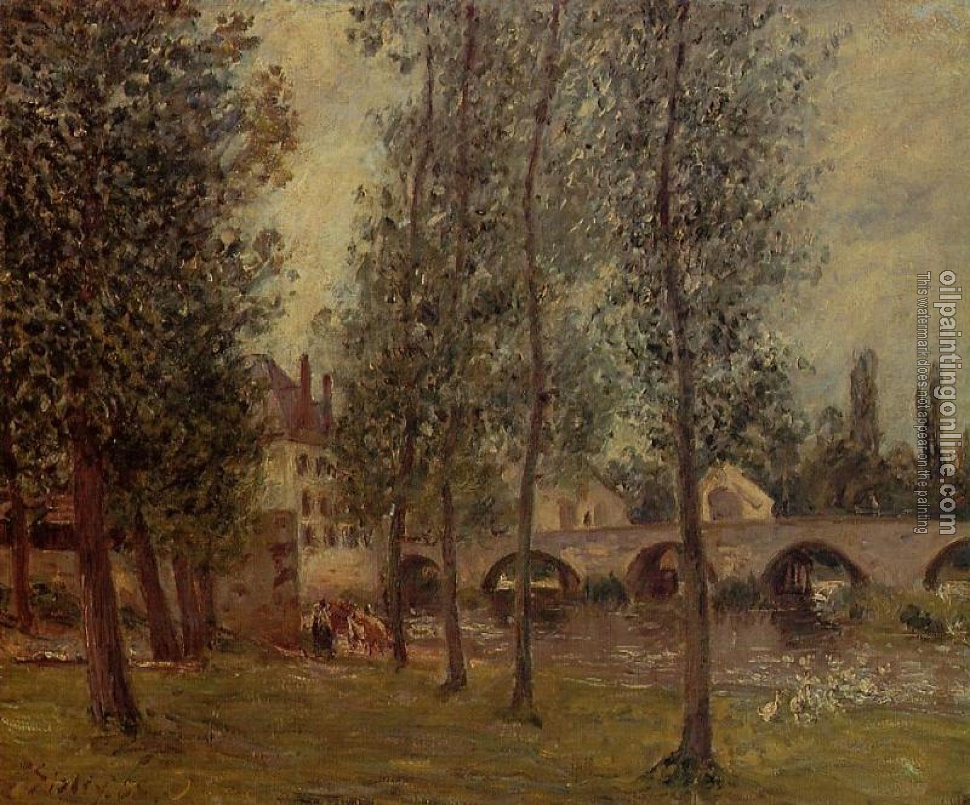 Pissarro, Camille - The Moret Bridge